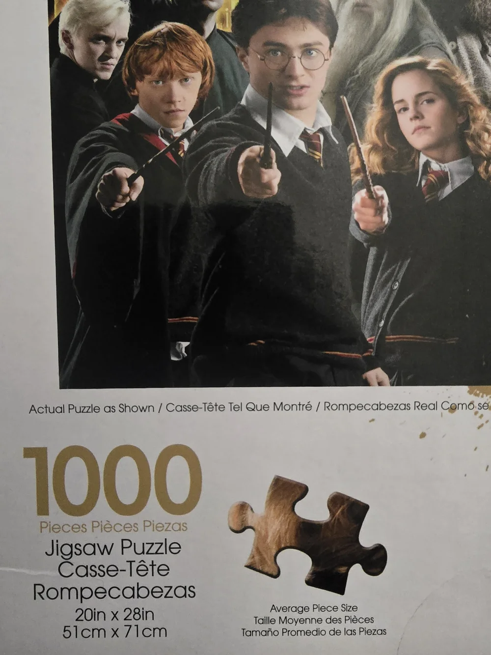 Harry Potter Movie Poster - Black, Gold, White